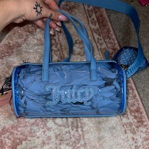 Juicy Couture Transparent Blue Barrel Bag
